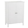 White Bathroom Cabinet Vanity Cupboard Storage Unit Furniture with Doors Shelves