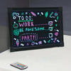 LED Writing Drawing Board Kids Sensory Toy Light Up Neon Display Menu Pub Bar