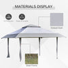 White Pop Up Gazebo 4x4m Folding Instant Camping Party Tent Marquee Pergola