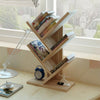 Wooden Desk Bookshelf Desktop Storage Organizer Display Rack Bookcase Shelf ~UK