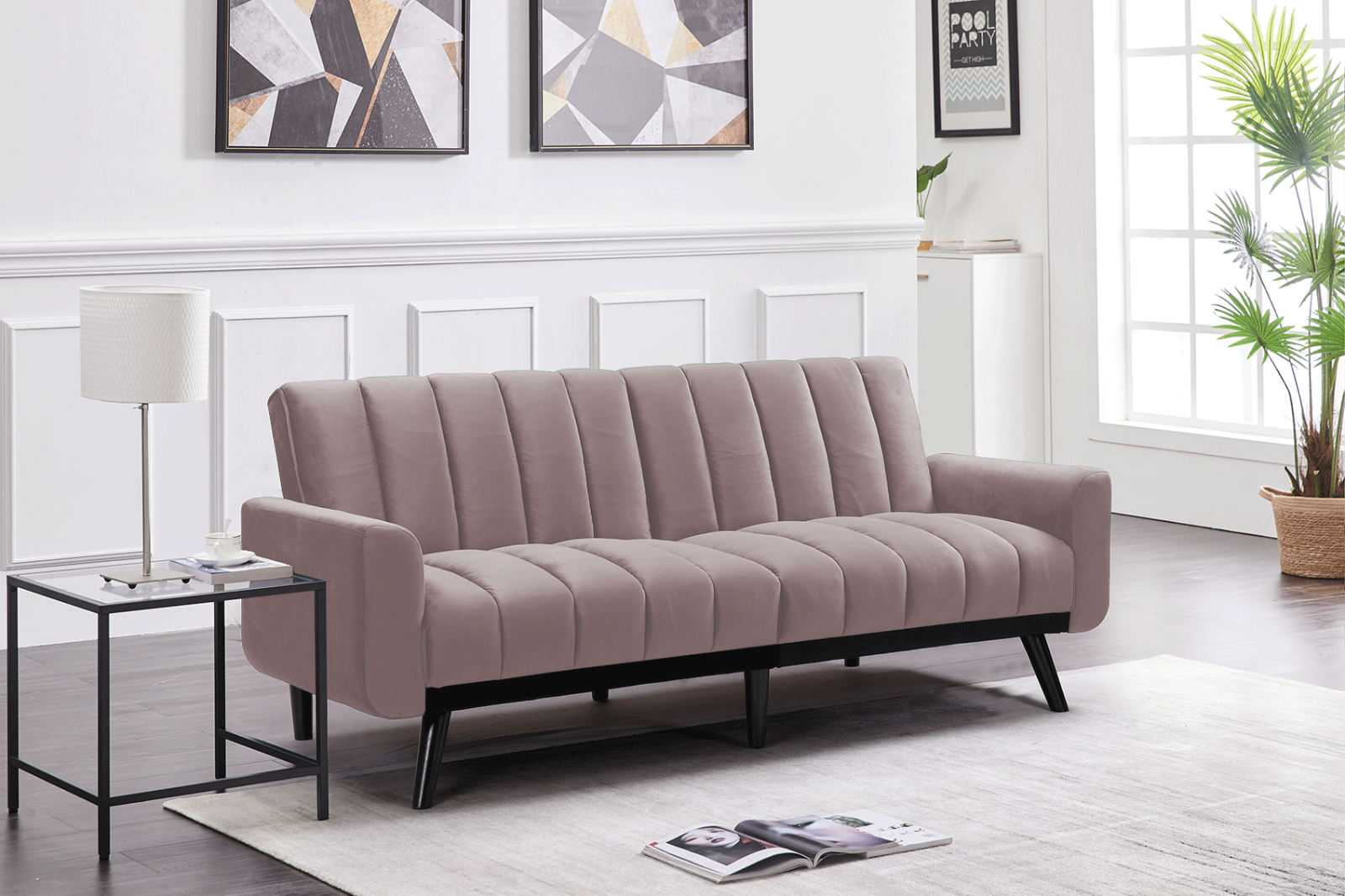 Velvet sofa recliner deals