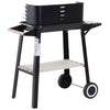 Outsunny Charcoal BBQ Grill Trolley Barbecue Patio Outdoor Garden Heating Smoker