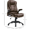Reclining Faux Leather Office Swivel Computer Massage Chair Remote