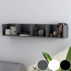 Grey High Gloss Shelving Unit Wooden Wall Shelf Small Ornament Display Shelves