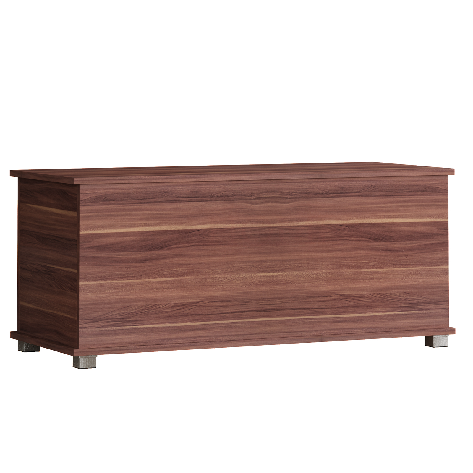 Leon Storage Ottoman Chest Toy Chest Walnut Bedding Blanket Box Large Wooden