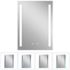 Bathroom Illuminated LED Mirror&Cabinet with Shaver Socket Demister Touch Switch
