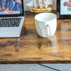 Folding Computer Desk Office Desk Wooden Foldable Study Table Laptop Home Office
