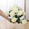 10 Heads Silk Rose Artificial Flowers Bunch Bouquet Wedding Home Party Decor UK