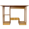 Desktop Computer Table Bedroom Work Desk Multifunctional Table W/Bookcase Shelf