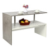 2 Tier Wooden Coffee Table with Storage Shelf Sofa Side End Desk Living Room