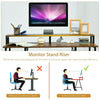 Wooden Computer Desk Writing Table Workstation W/ Monitor Stand & Keyboard Tray