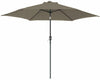 Brown Garden Patio Parasol 2.5m 2.7m 3m Outdoor Sun Shade Umbrella W/ Crank Tilt