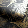 Holden Metallic Feather Pattern Wallpaper Leaf Motif Modern Textured Exclusive