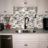 Self-Adhesive 3D Mosaic Brick Wall Tile Sticker Kitchen Bathroom Wallpaper Decal