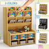 Large Desktop Stationery Container Office Tidy Kid's Pencil Pen Storage Holder
