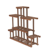 5Tier Symmetry Large Wooden Plant Stand Garden Flowerpot Shelf Display Rack 96cm