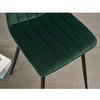 2 4 Velvet Dining Chairs Set Padded Soft Seat With Metal Legs Kitchen Home Chair
