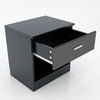 High Gloss 1 Drawer Bedside Table Cabinet Bedroom Furniture Storage Night Stand