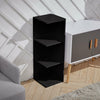 3/4 Tier Shelving Unit Corner Storage Display Bookcase Bookshelf Wooden Stand
