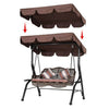 Replacement Canopy For Swing Seat 3 Seater Sizes Garden Hammock Cover Black UK