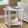Bedside Table Cabinet Small Side End Table Nightstand Storage Shelf Organizer
