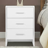 3 Drawers White Bedside Table Cabinet Nightstand Bedroom Furniture Storage