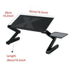 Adjustable Laptop Stand Desk Table Folding Computer Table Portable Sofa Lap Tray