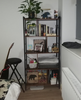 Vintage Industrial Bookcase Rustic Storage Cabinet Tall Shelf Metal Display Unit