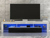 200cm RGB Moern Furniture TV Unit Cabinet Stand Doors LED Light With Drawer UK