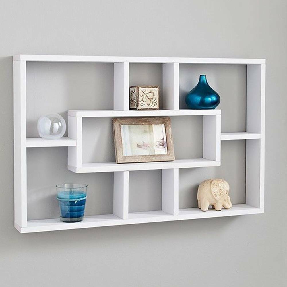 Stylish Space Saving Floating Wall Shelves Display Shelf Bookshelf Storage Unit