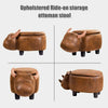 Animal Storage Ottoman Foot Rest Stool Padded Seat Upholstered Ride-on Ottomans