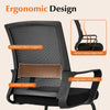 Meeting Office Chairs Mid-Back Mesh Reception Chair Guest Chair w Lumbar Support
