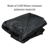 210D 8 Seater Black Picnic Patio Table Heavy Duty Polyester Cover Waterproof .、