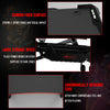 Ergonomic Racing Computer Desk Gaming Desk E-sports Table w/ RGB Light & Holder