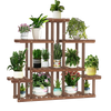 5Tier Symmetry Large Wooden Plant Stand Garden Flowerpot Shelf Display Rack 96cm