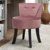 Dressing Table Stool Fabric Padded Seat Makeup Vanity Chair Bedroom Living Room