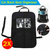 Car Back Seat Organiser PU Leather Magazine Multi-Pocket Storage Hanging Bag