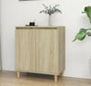 Slim Hallway Cabinet Cupboard Modern Side Table Console Narrow Unit Brown Small