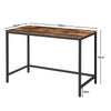 HOOBRO Computer Desk Writing Desk 120x50 cm Office Desk Industrial Rustic Brown