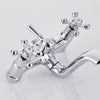 Victorian Bath Bathtub Mixer Tap with Shower Handset Dual Lever Bathtub Taps