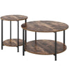 Set of 2 Coffee Table Nesting Tables Side Table End Cocktail Table Living Room