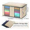 4Pcs Underbed Clothes Storage Bags Zipped Organizer Wardrobe Cube Closet Boxes