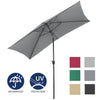 Rectangle Garden Patio Sun Parasol Outdoor Sunshade Umbrella Crank Tilt 3M