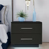 Modern Bedside Table Cabinet Chest of Drawers Nightstand 2 Drawers Bedroom ME