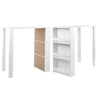 Small Table Wooden Breakfast Bar Table Kitchen Dining Room Furniture Set White