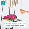 Clothes Rail Rack Garment Dress Shirts Hanging Display Stand Shoes Storage Shelf