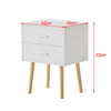 White Bedside Table Cabinet Unit Side End Table Bedroom Furniture Modern