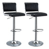 1/2pcs Faux Leather Bar Stools Breakfast Kitchen Chair Chrome Swivel Bar Stools