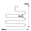 Clothes Pants Trouser Hanger,Multi Layer Storage Rack Closet Space Saver S Shape