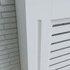Small Radiator Cover Modern White Painted Horizontal Grill Wall Cabinet Home UK